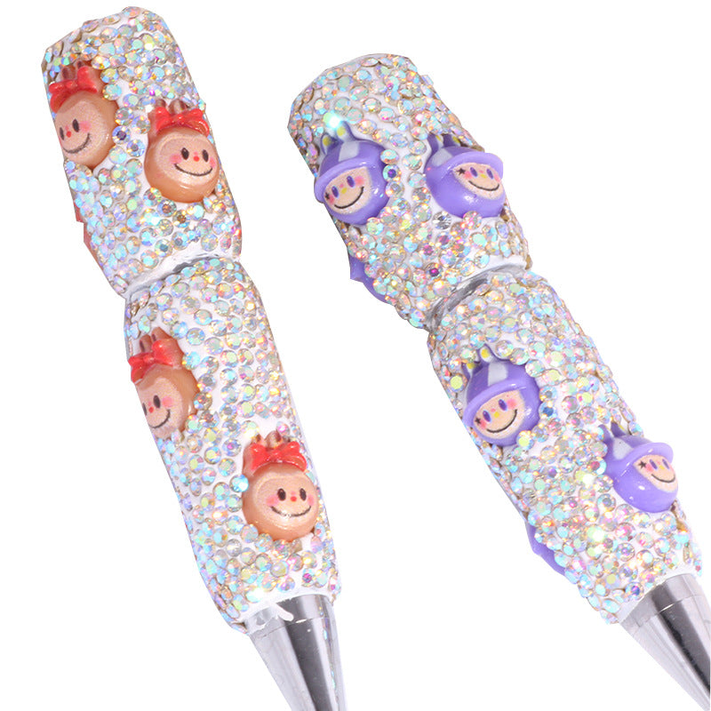 Wholesale beadable pens with full diamond beads DIY